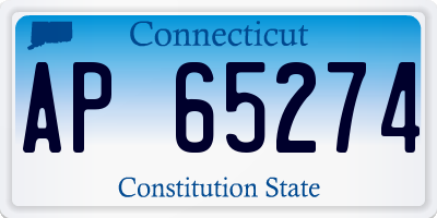 CT license plate AP65274