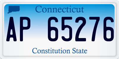CT license plate AP65276