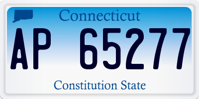 CT license plate AP65277