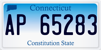 CT license plate AP65283