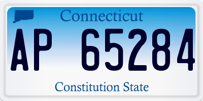 CT license plate AP65284