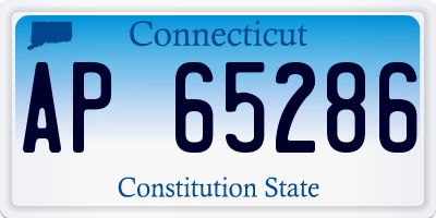 CT license plate AP65286