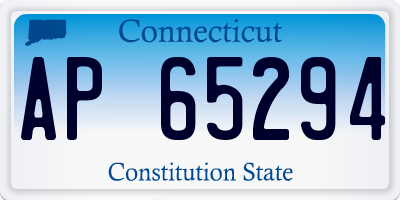 CT license plate AP65294