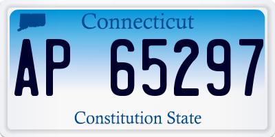CT license plate AP65297