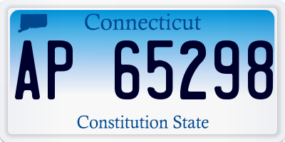 CT license plate AP65298