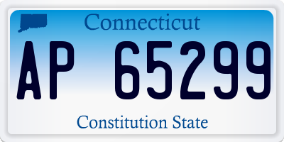 CT license plate AP65299