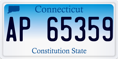CT license plate AP65359