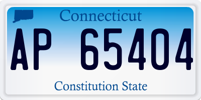 CT license plate AP65404
