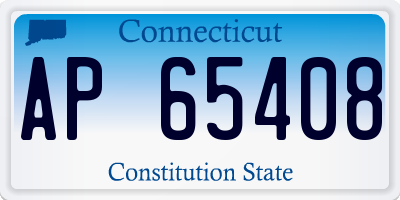 CT license plate AP65408