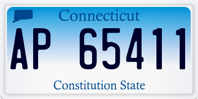 CT license plate AP65411