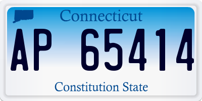 CT license plate AP65414