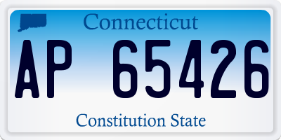 CT license plate AP65426