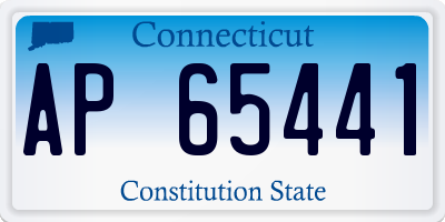 CT license plate AP65441