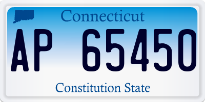 CT license plate AP65450