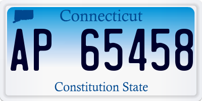 CT license plate AP65458