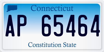 CT license plate AP65464