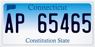CT license plate AP65465