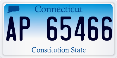 CT license plate AP65466