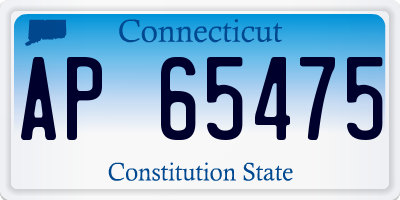 CT license plate AP65475