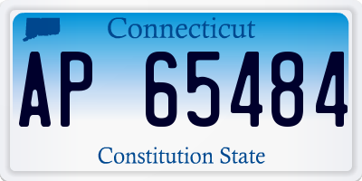 CT license plate AP65484