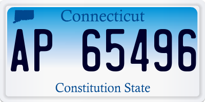 CT license plate AP65496