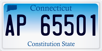 CT license plate AP65501