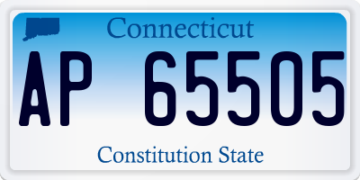 CT license plate AP65505