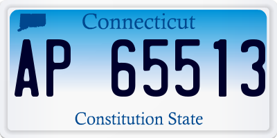 CT license plate AP65513