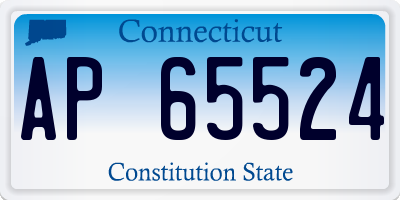 CT license plate AP65524