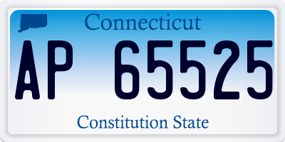 CT license plate AP65525