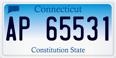 CT license plate AP65531