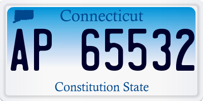CT license plate AP65532