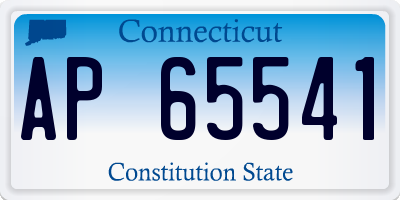 CT license plate AP65541