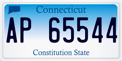 CT license plate AP65544