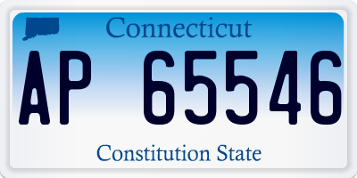 CT license plate AP65546