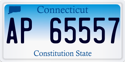 CT license plate AP65557