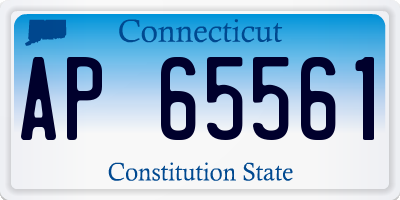 CT license plate AP65561