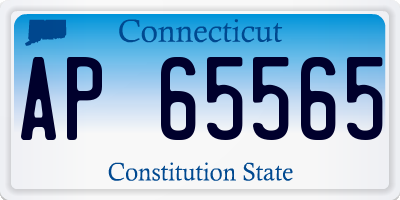 CT license plate AP65565