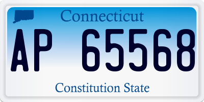 CT license plate AP65568
