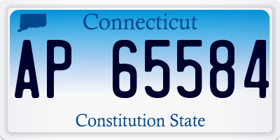 CT license plate AP65584