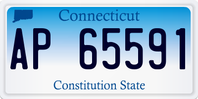 CT license plate AP65591