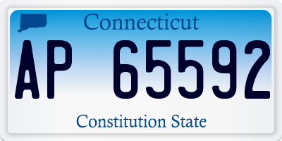 CT license plate AP65592