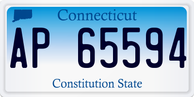 CT license plate AP65594