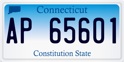 CT license plate AP65601