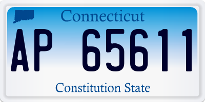 CT license plate AP65611