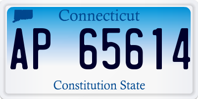 CT license plate AP65614