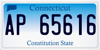 CT license plate AP65616