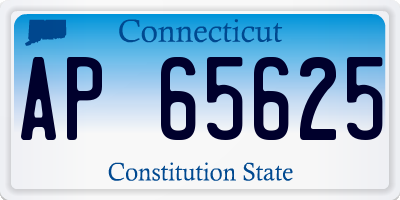 CT license plate AP65625