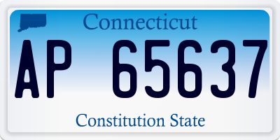 CT license plate AP65637