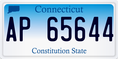 CT license plate AP65644